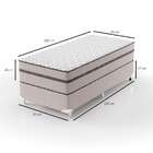 Cama Box Solteiro Com Colchão Sonhare Mola Ensacada Bege