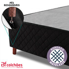 Cama Box Solteiro Com Pillow Top Espuma Viscoelástica Da Nasa