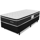 Cama Box Solteiro Com Pillow Top Espuma Viscoelástica Da Nasa