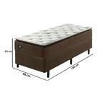 Cama Box Solteiro Comfy Com Molas Ensacadas 88x188x65 - Marrom