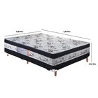 Cama Box Solteiro Conjugada D28 188x88x52cm Golden Pollux Sta