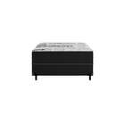 Cama Box Solteiro Conjugada Napoli D28 Ortopédico Preta