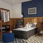 Cama Box Solteiro Conjugada Palermo D28 Ortopédico Preta