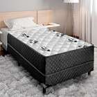 Cama Box Solteiro Conjugada Unyco D28 Ortopédico Floral E Pre