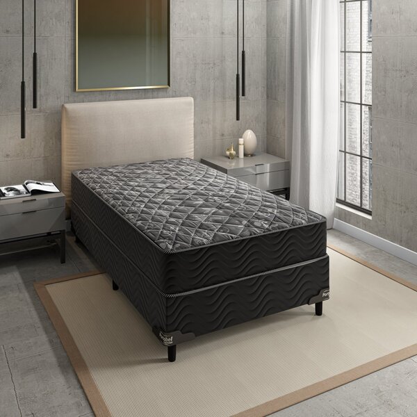 Cama Box Solteiro Conjugado Ortopédica Espuma D28 Verona 40x8