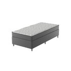 Cama Box Solteiro D33 Of 0,88x188x0,42 Montreal Cinza/branco