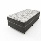 Cama Box Solteiro D45 Of 108x198x0,42 Montreal Yescasa Cinza/