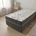 Cama Box Solteiro D45 Of 108x198x0,42 Montreal Yescasa Cinza/