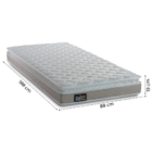 Cama Box Solteiro Desmontável Com Colchão De Espuma D33 Mille