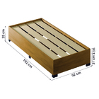 Cama Box Solteiro Desmontável Com Colchão Molas Qatar 88x188x