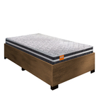 Cama Box Solteiro Desmontável Com Colchão Molas Qatar 88x188x