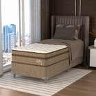 Cama Box Solteiro Dublin 0,88x1,88x0,61 Montreal Marrom