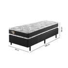 Cama Box Solteiro Duofy Com Molas Ensacadas 88x188x66 - Pret
