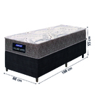 Cama Box Solteiro Gazin Colchão Com Espuma 88x188x55cm Cambor