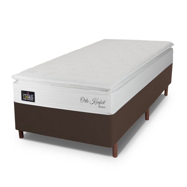 Cama Box Solteiro Hellen Ortopédico Konfort Espuma D33 Pillow