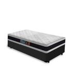 Cama Box Solteiro King + Colchão De Espuma D45 Castor Black W