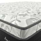 Cama Box Solteiro King Amarilis Com Colchão D33 Preta E Branca