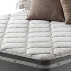 Cama Box Solteiro King Cinza + Colchão Ortopédico Espuma D33