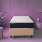 Cama Box Solteiro King Com Colchão Mola Ensacada Firme Guldi