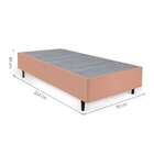 Cama Box Solteiro King Com Colchão Mola Ensacada Macio Guldi