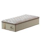 Cama Box Solteiro King Marrom + Colchão De Molas Prolastic -