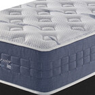 Cama Box Solteiro King Preto + Colchão Molas Ensacadas Visco