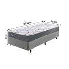 Cama Box Solteiro King Reforçado 96x203x38cm E Colchão Adapto