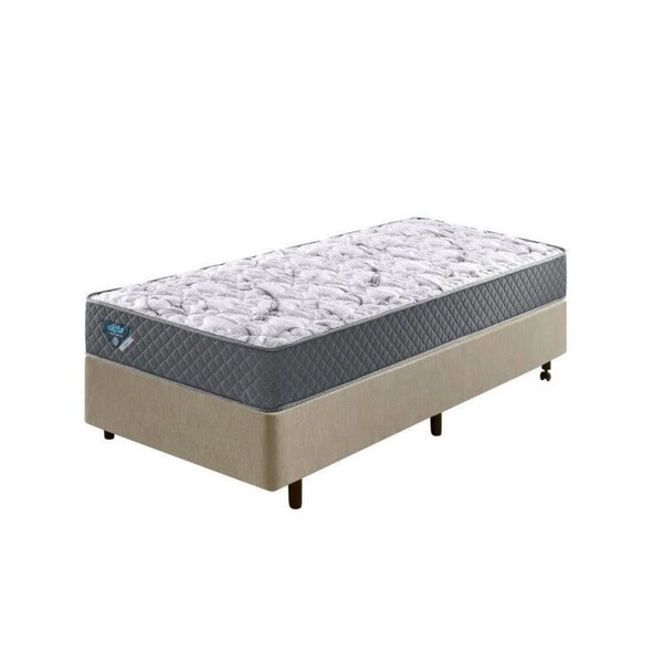 Cama Box Solteiro King Reforçado 96x203x38cm E Colchão Adapto