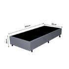 Cama Box Solteiro King Reforçado 96x203x38cm E Colchão Gransl