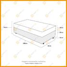 Cama Box Solteiro Marrom + Colchão De Espuma D28 - Probel - G