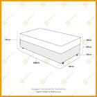 Cama Box Solteiro Marrom + Colchão De Molas Ensacadas - Probe