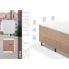Cama Box Solteiro Molas 88x188cm Ensacadas Havana Bege
