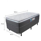 Cama Box Solteiro Molas Bonnel Trade 73x88x188cm Luckspuma