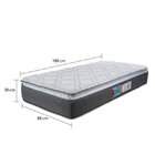 Cama Box Solteiro Molas Bonnel Trade 73x88x188cm Luckspuma