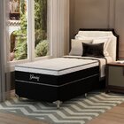 Cama Box Solteiro Molas Ensacadas Gemini 78x188x68 Montreal B