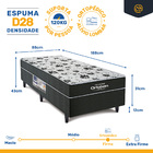 Cama Box Solteiro Ortobom Conjugada Union Ortopedic Espuma D2