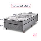 Cama Box Solteiro Ortopédico Firme Sleep Time 88x188x51 Bf Co