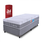 Cama Box Solteiro Premium Bf Ice Espuma Nasa 88x188cm Bf Colc