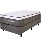 Cama Box Solteiro Premium Mola Ensacada Com Espuma D33 E Visc