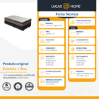 Cama Box Solteiro Preto + Colchão De Molas - Anjos - Classic