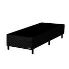 Cama Box Solteiro Preto Bordado 88 X 188 X 39 Pérola Negra Ga