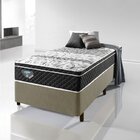 Cama Box Solteiro Reforçado 88x188x38cm E Colchão Gran Sleep