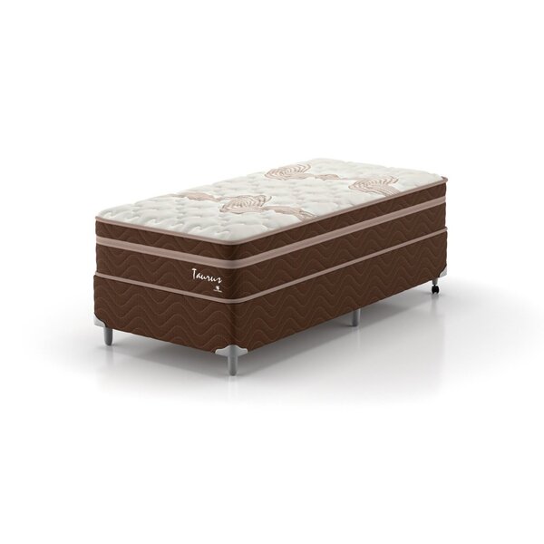 Cama Box Solteiro Taurus 88x188x67 Linha Montreal Marrom