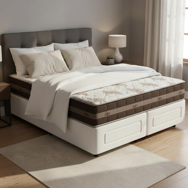 Cama Box Super King + Colchão Anjos De Molas - Classic Superl