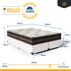 Cama Box Super King + Colchão Anjos De Molas - Classic Superl