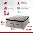 Cama Box Super King  Molas Ensacadas Belvedere 193x203x74 Cin