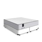 Cama Box Super King Branca + Colchão De Molas Ensacadas - Luc