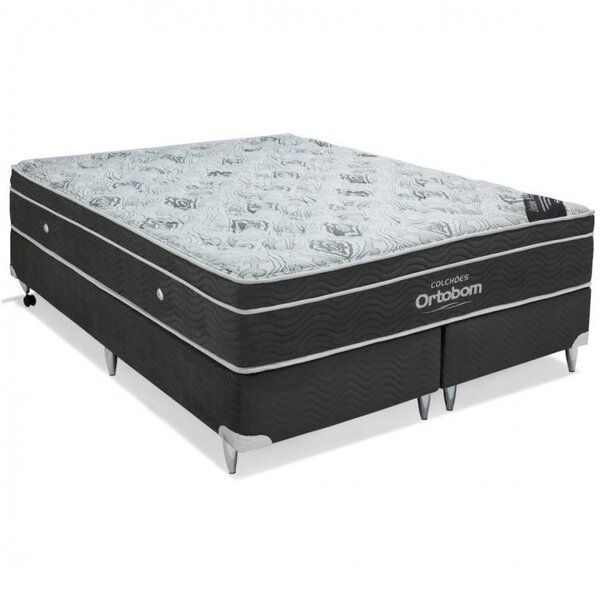 Cama Box Super King Ortobom Exclusive Super 193x203x30cm Orto
