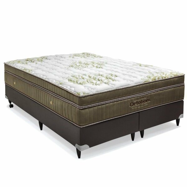 Cama Box Super King Ortobom Gold Ultra Gel Super 193x203x32cm