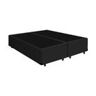 Cama Box Super King Preta 193x203x25cm